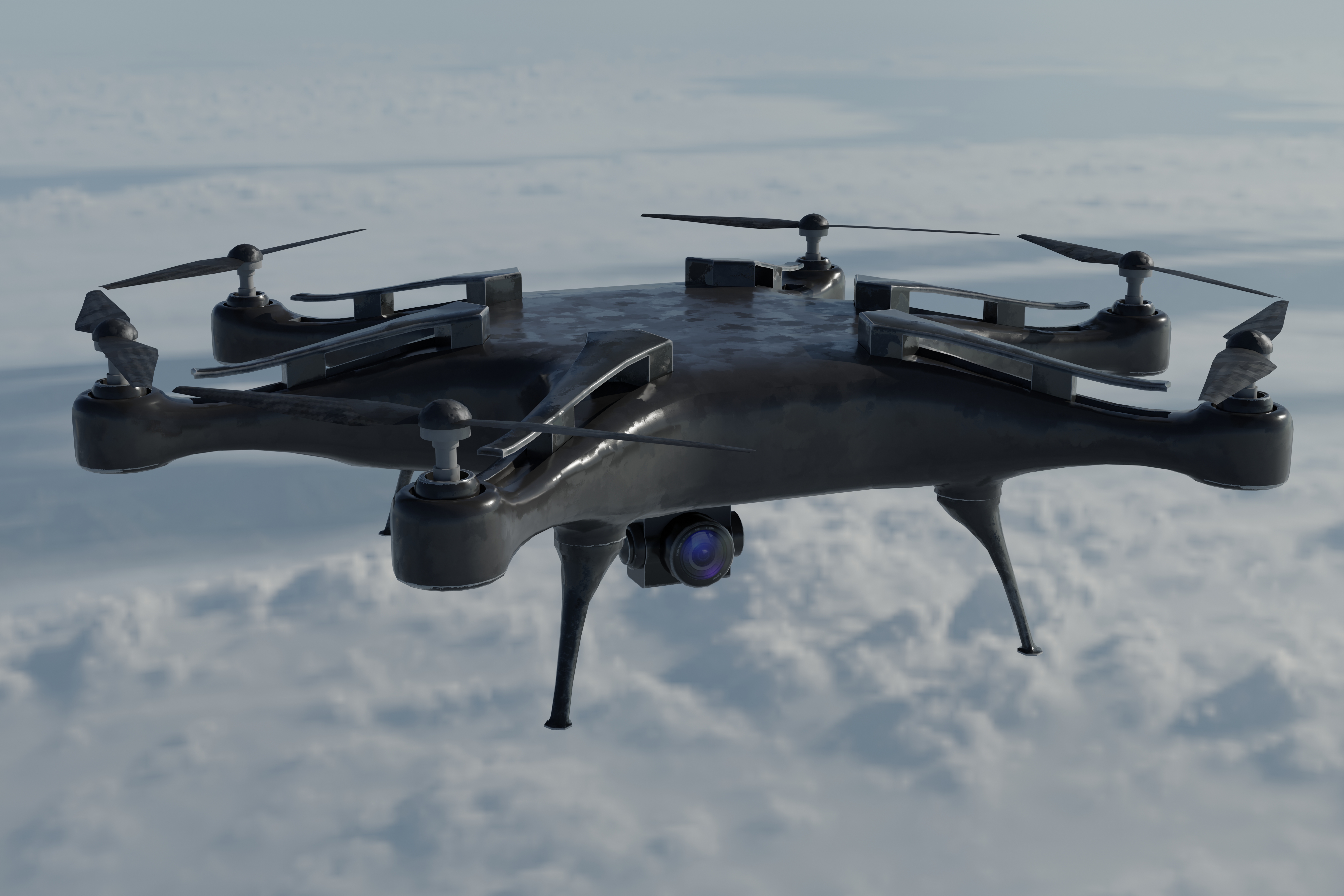 A Render of the Hexacopter Model